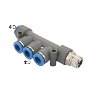 PKB Male Triple Branch Fitting